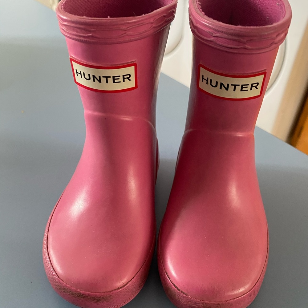 Toddler Girl Pink Hunter Boots